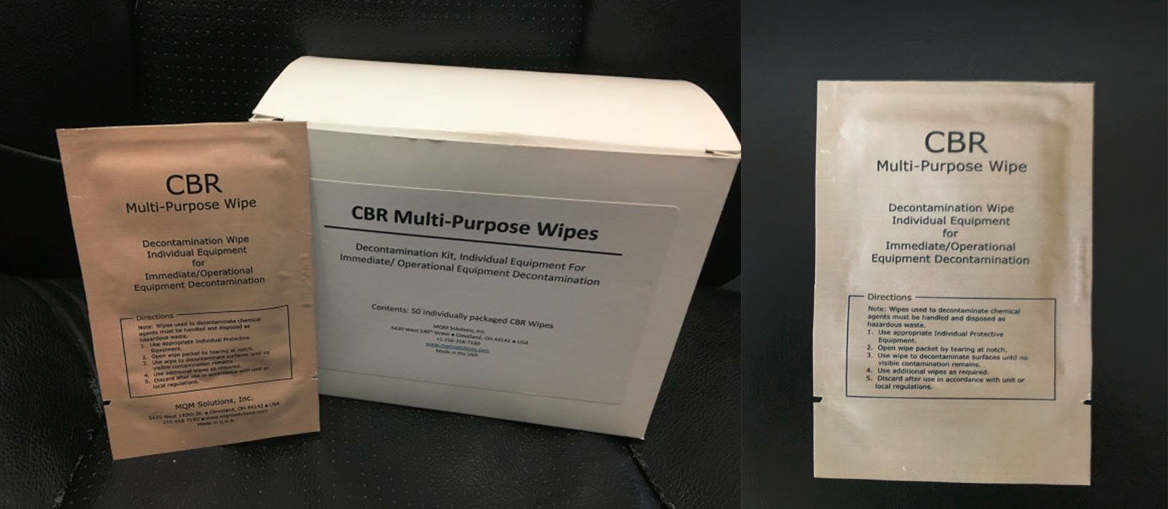 CBR Multi-Purpose Decontamination Wipes